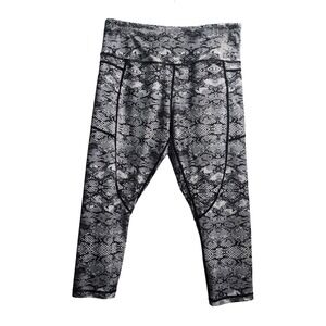 Zyia‎ Active Snake Print Capri Leggings Women's Size 12 Athletic Workout Pants